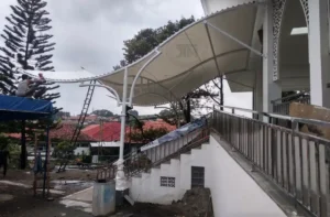 kanopi membran masjid modern