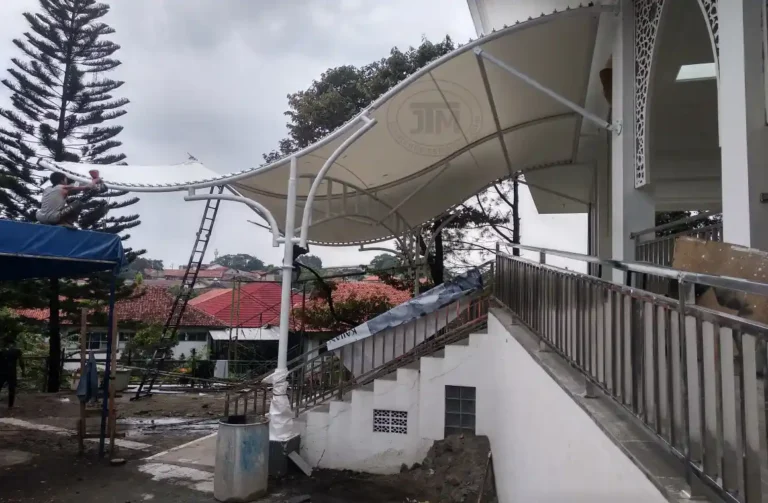 kanopi membran masjid modern