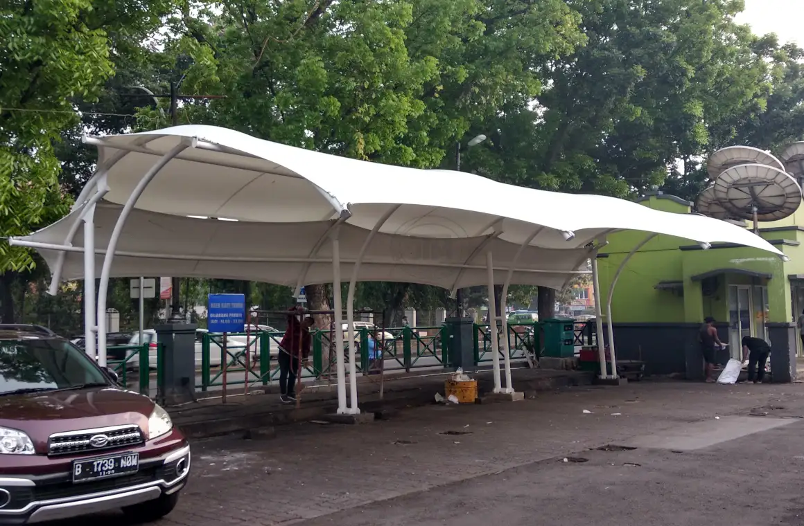 Tenda Membrane Parkiran Minimalis