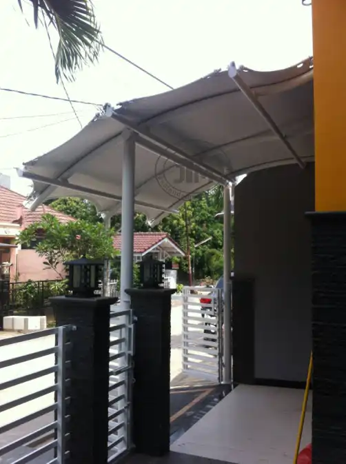 kanopi membran rumah minimalis modern